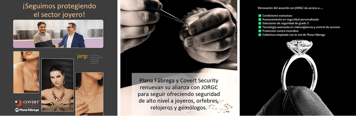 Acuerdo con el JORGC (Colegio Oficial de Joyeros, Orfebres, Relojeros y Gemólogos de Cataluña)