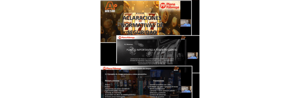 Exitoso webinario sobre soluciones de seguridad en salones de juego