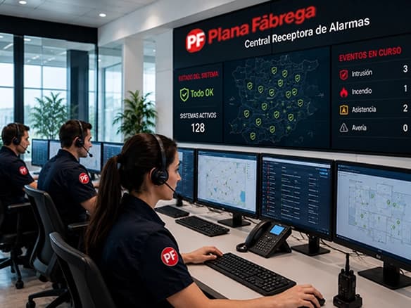 Supervisión técnica con conexión a la Central Receptora de Alarmas