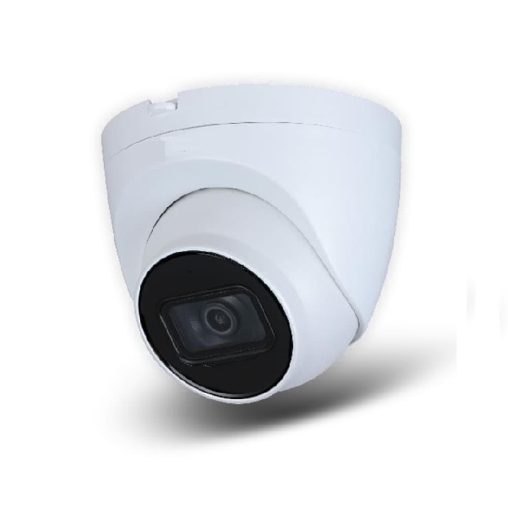CÁMARA IP EYEBALL EXTERIOR, 4MP, IR 30m, Lente 2.8m/F1.6, PoE, IP67, MICRÓFONO, RANURA MICRO SD (Hasta 256GB)-