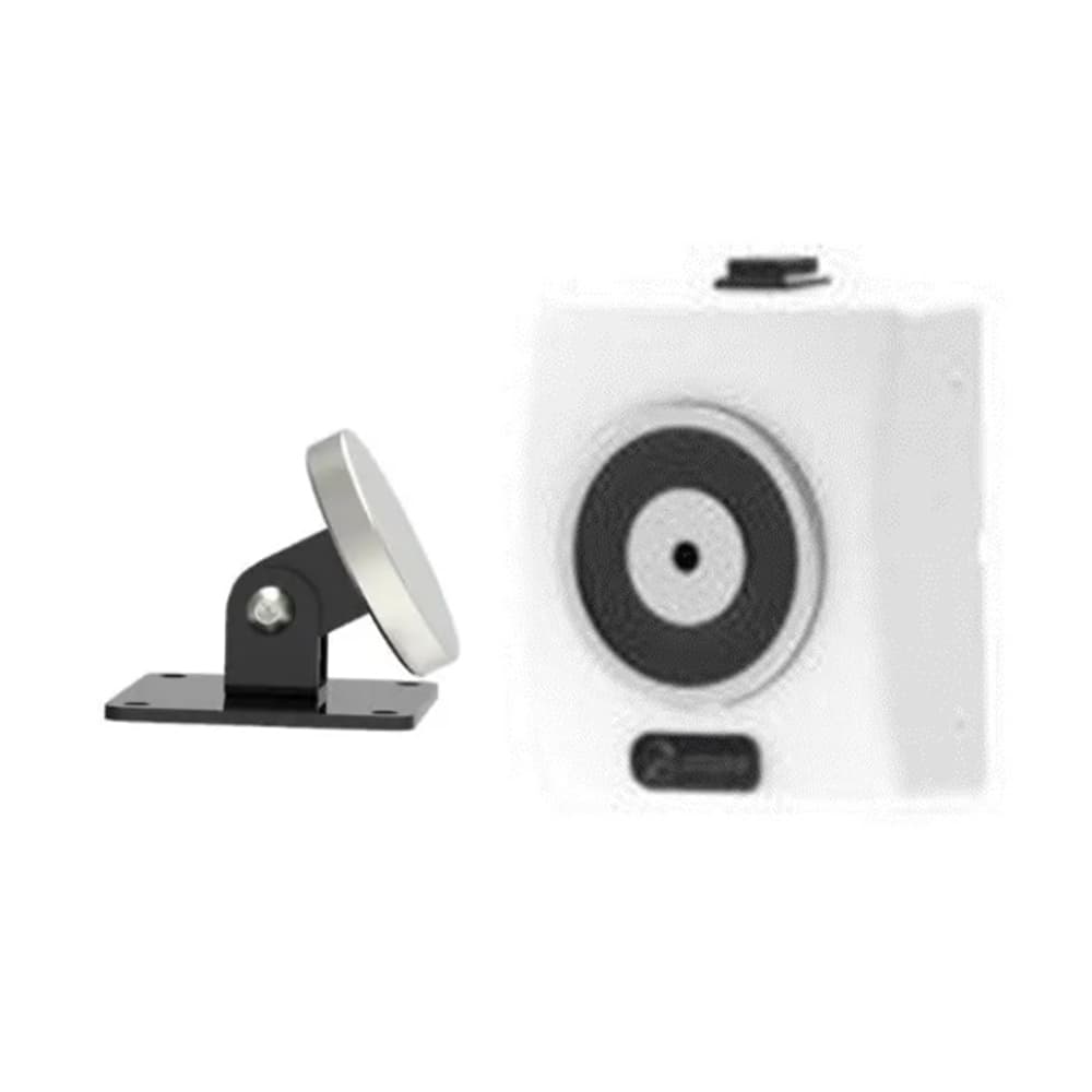 RETENEDOR PARED 55kg 24Vdc PLASTICO BLANCO CONTRAPLACA ARTICULADA