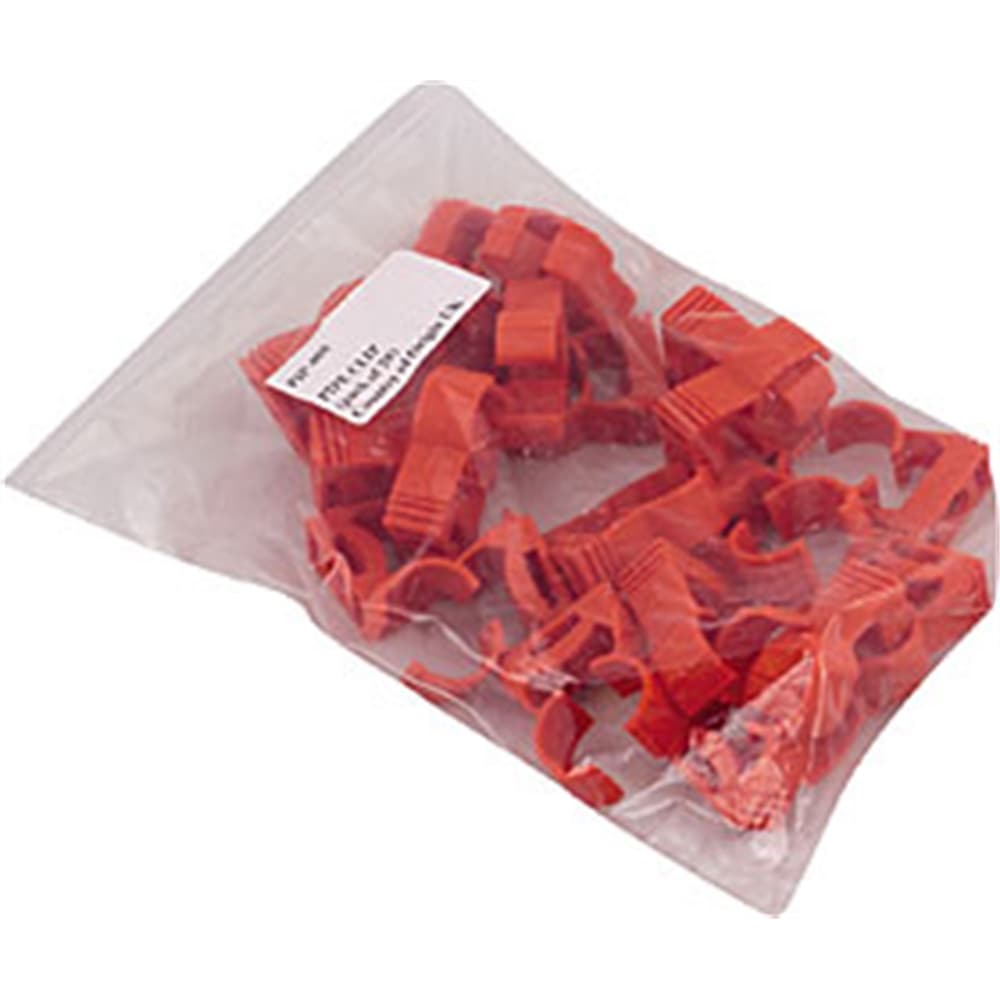 Abrazadera para tubo 25mm rojo deteccion aspiración