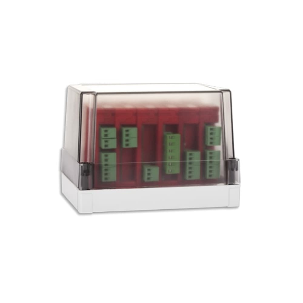 Caja transparente para instalación de 6 módulos analógicos