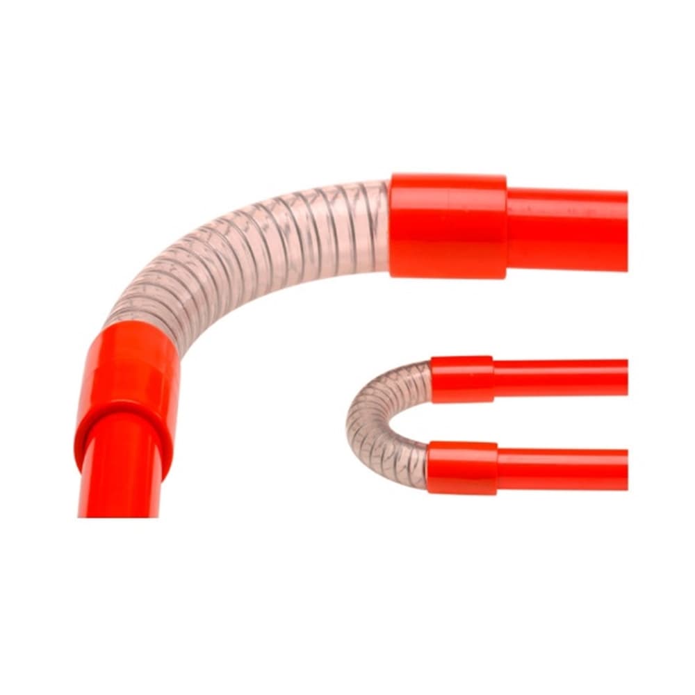 CURVA FLEXIBLE RADIO 140mm A 90º, con ESPIRAL METAL