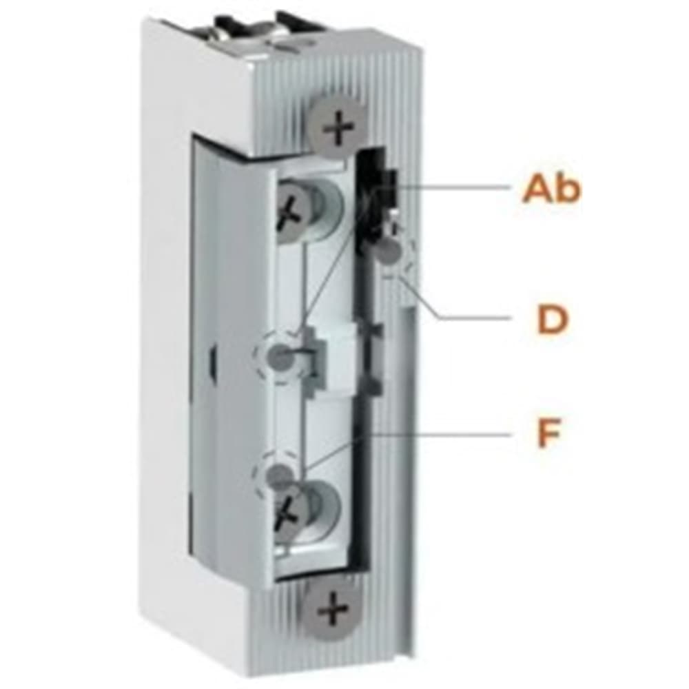Abrepuertas 99 ADF/S22mm automático con desbloqueo 10-24Vac/dc 330kg gris