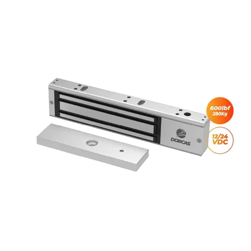 VENTOSA ELECTROMAGNETICA DE SOBREPONER M600 280kg LED+MONITORING