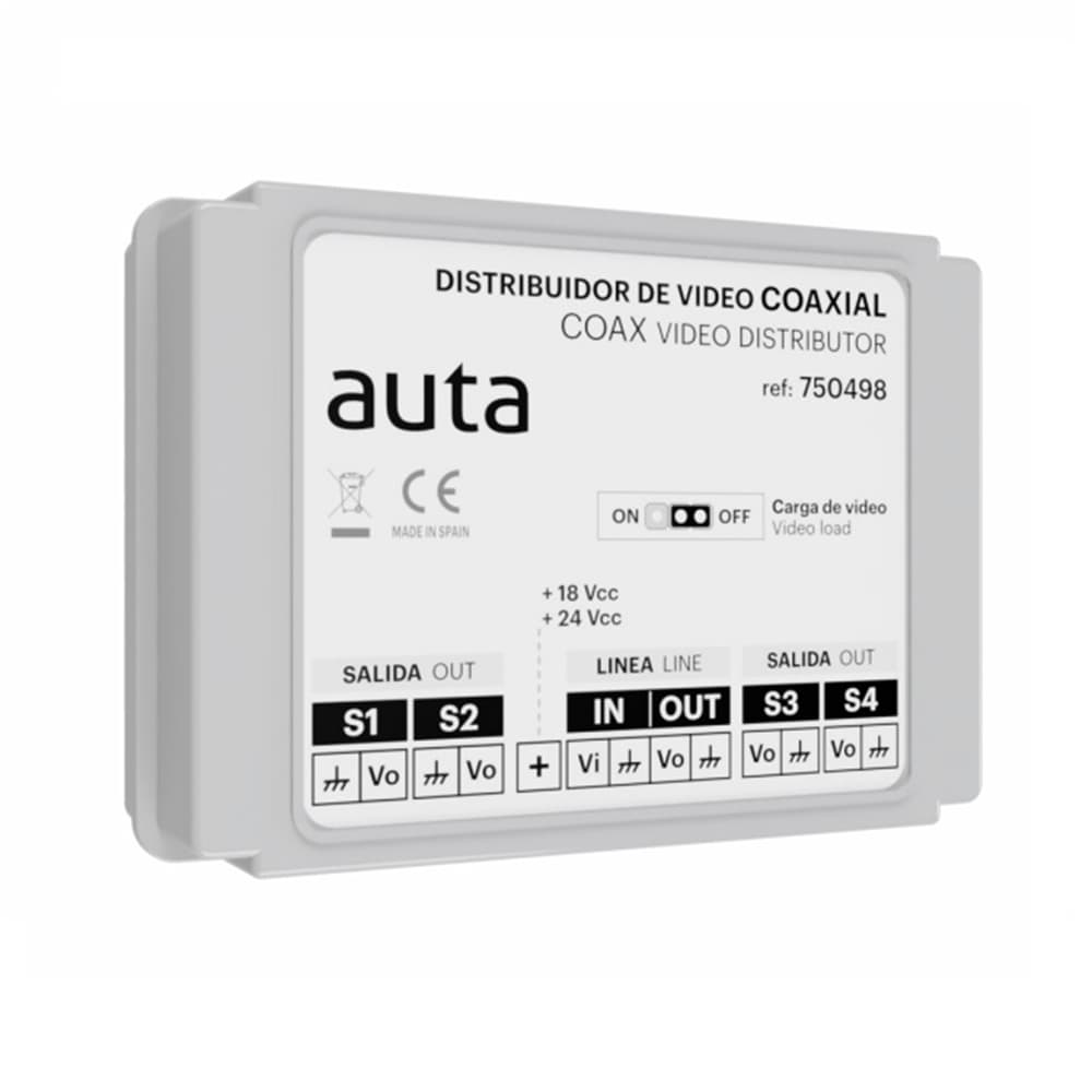 Distribuidor vídeo DVC-4S Sistema Coaxial