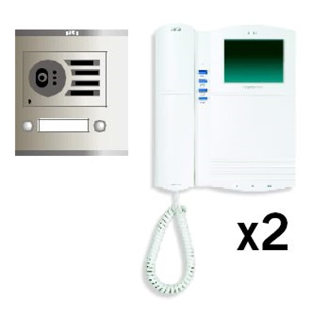 Kit vídeo digital Coaxial Color Compact S1 2 línies