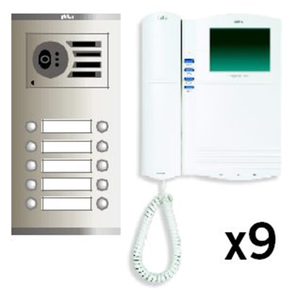 Kit vidéo numérique 9 lignes Visualtech 5H Color Compact S3