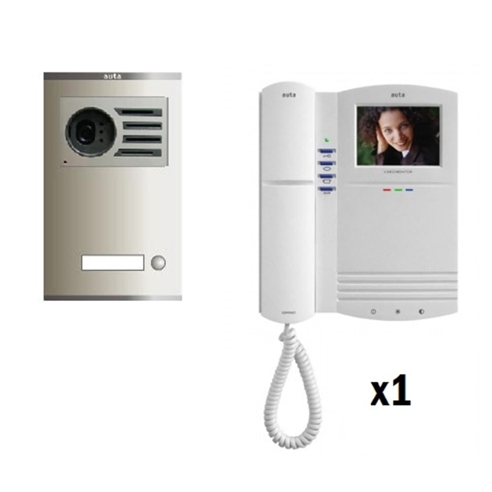Kit videoporter digital COMPACT color 1 línia 2 fils