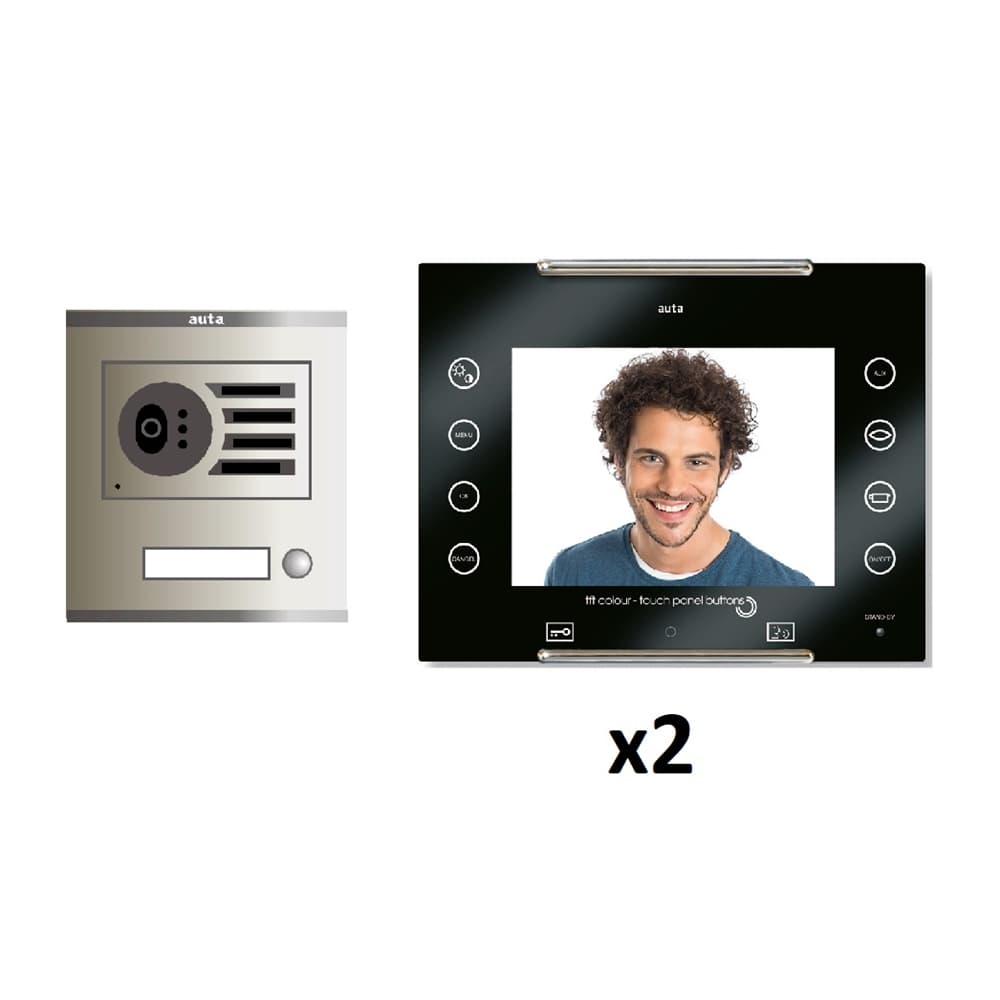 Kit vídeo digital 6H Intercom 2 AVANT No Coaxial Negro S/AP