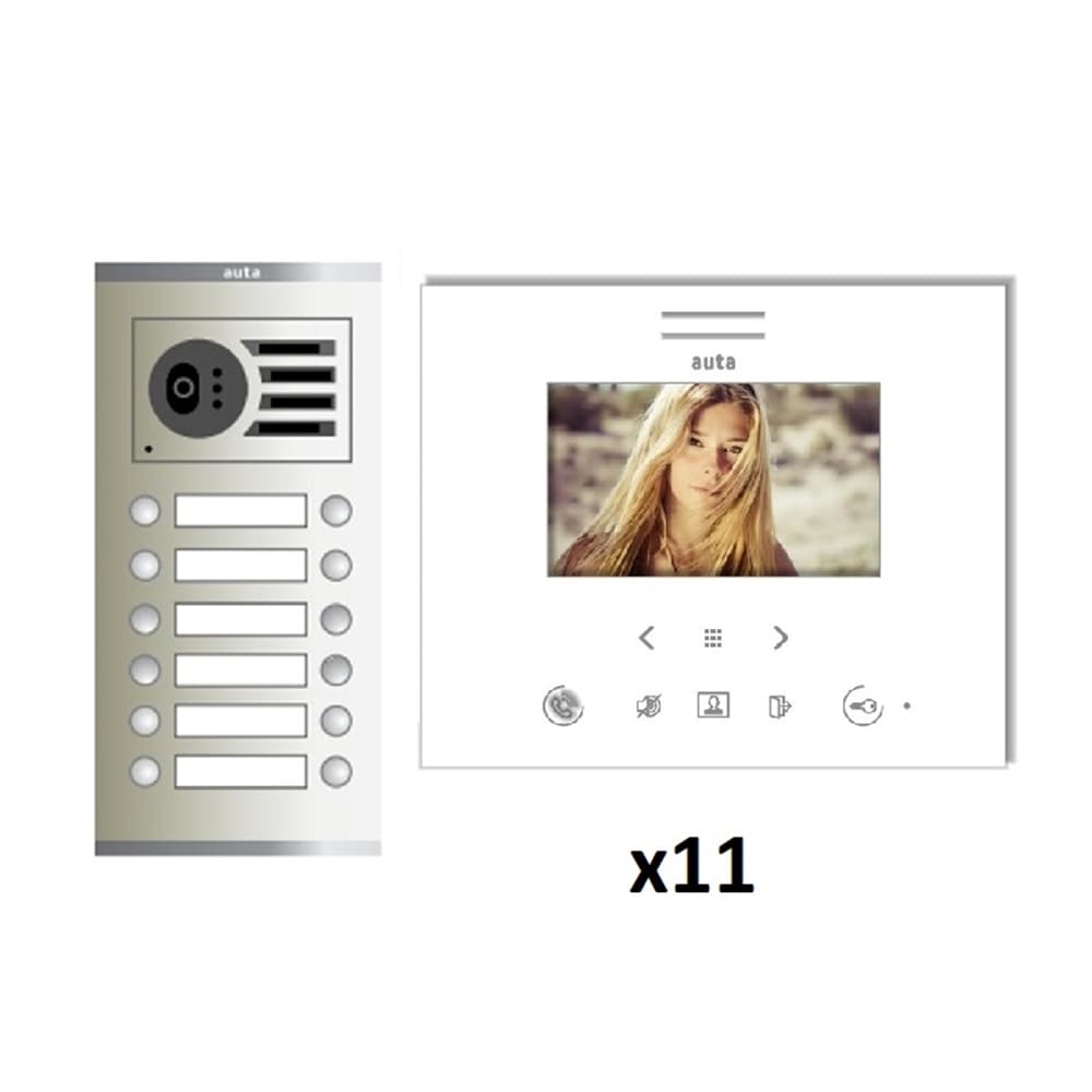 Kit vidéo numerique Visualtech 5H couleur SLIM blanc S3 11 lignes