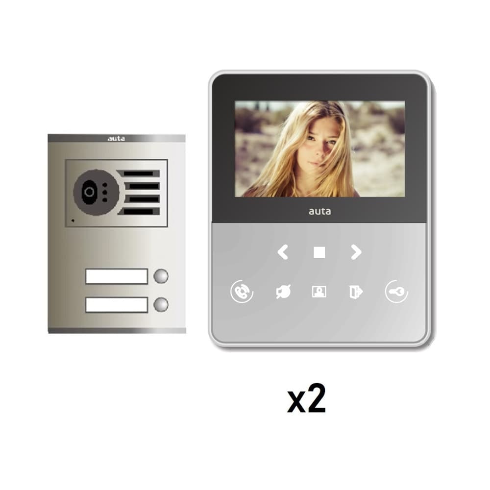 KIT VIDEO D. VISUALTECH NEOS MANOS LIBRES BLANCO S1 2 LINEAS