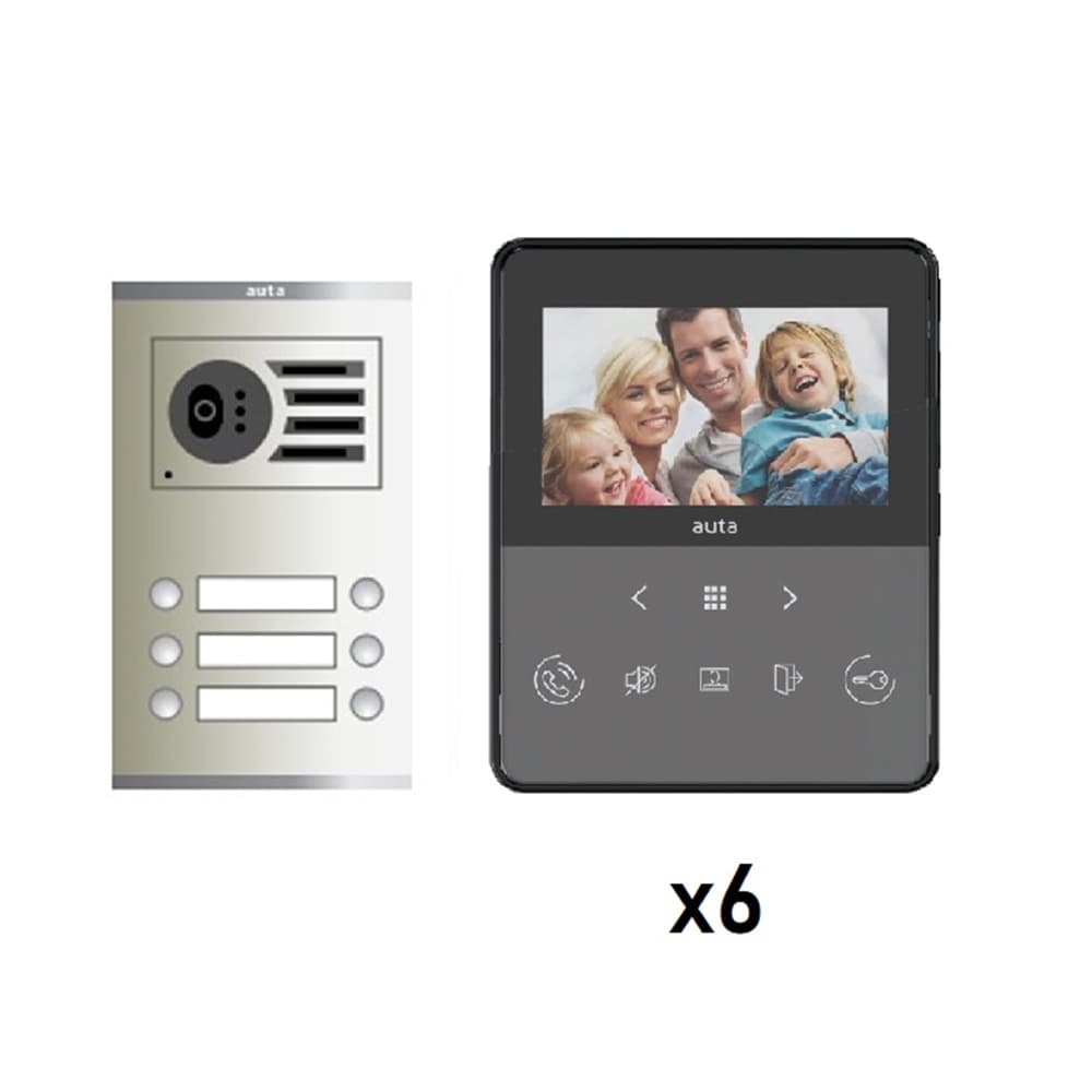 KIT VIDEO D. VISUALTECH NEOS MANOS LIBRES NEGRO S2 6 LINEAS