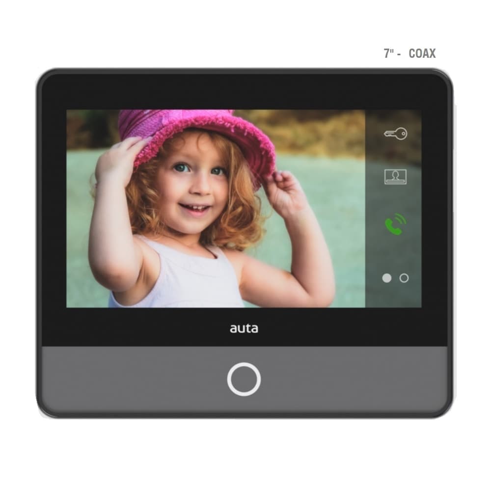 MONITOR NEOS 7" MANOS LIBRES NEGRO COAX